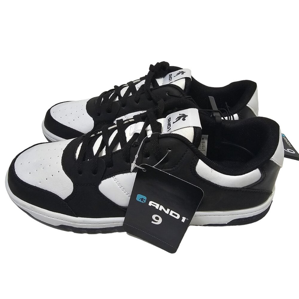 AND1 Women’s Low Top Basketball Athletic Sneakers Lace-up Ignite Black & White